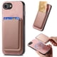 thumbnail image 1 of Funda de Cuero Magnética con Tarjetero para iPhone 16e Cubierta Delgada Rosa, 1 of 5