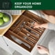 thumbnail image 3 of Organizador De Cajones De Cocina Luxury Bamboo, 3 of 9
