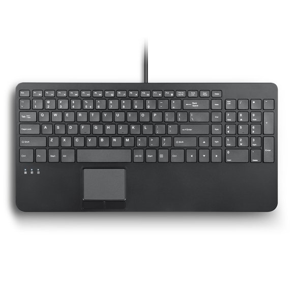 Teclado Perixx PERIBOARD-534 con panel táctil USB 397 × 198 × 30 mm
