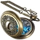 thumbnail image 1 of Reloj de bolsillo Tiong 45 mm Cielo estrellado azul con cadena de 380 mm, 1 of 9