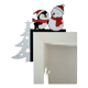 thumbnail image 2 of Adorno navideño esquina de puerta muñeco de nieve y pingüino, 2 of 2