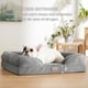 thumbnail image 5 of Cama ortopédica para perros, impermeable, para perros medianos, color gris, 5 of 8