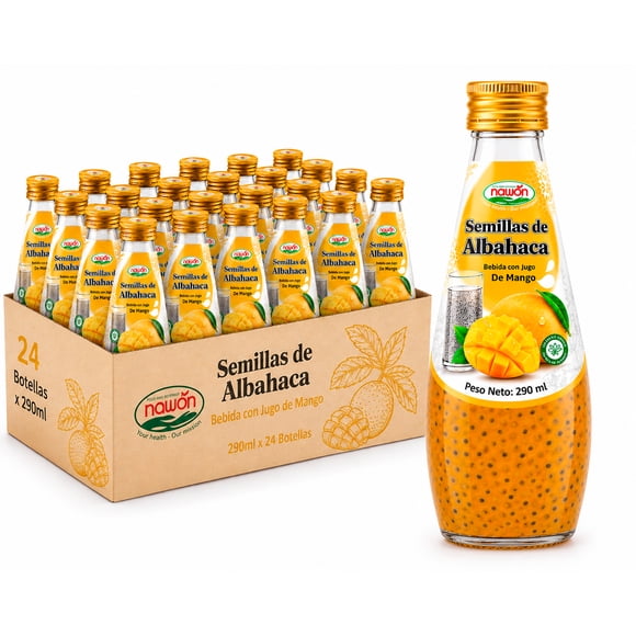Jugo de Mango con Semilla de Albahaca x24