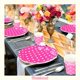 thumbnail image 2 of 10 Platos Desechables Platos Cumpleaños Platos De Papel 18cm Fucsia, 2 of 10
