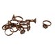 thumbnail image 1 of Ajuste de filigrana de anillo ajustable de 10 piezas en blanco / base para encontrar cobre retro, 1 of 5