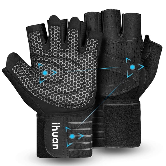 Guantes de entrenamiento ihuan ventilados con soporte para la muñeca