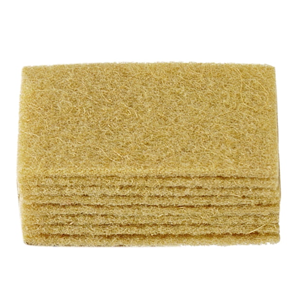 Estropajos de sisal (paquete de 10), ecológicos, de fibra de coco, biodegradables, para fregar platos, sartenes y ollas.