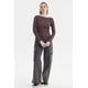 thumbnail image 4 of Polera Mujer Cuello Bote Abertura Chocolate, 4 of 4