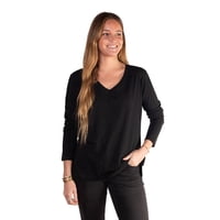 Polera Mujer Escote V Manga Larga Maqui Lenga® Sustentable