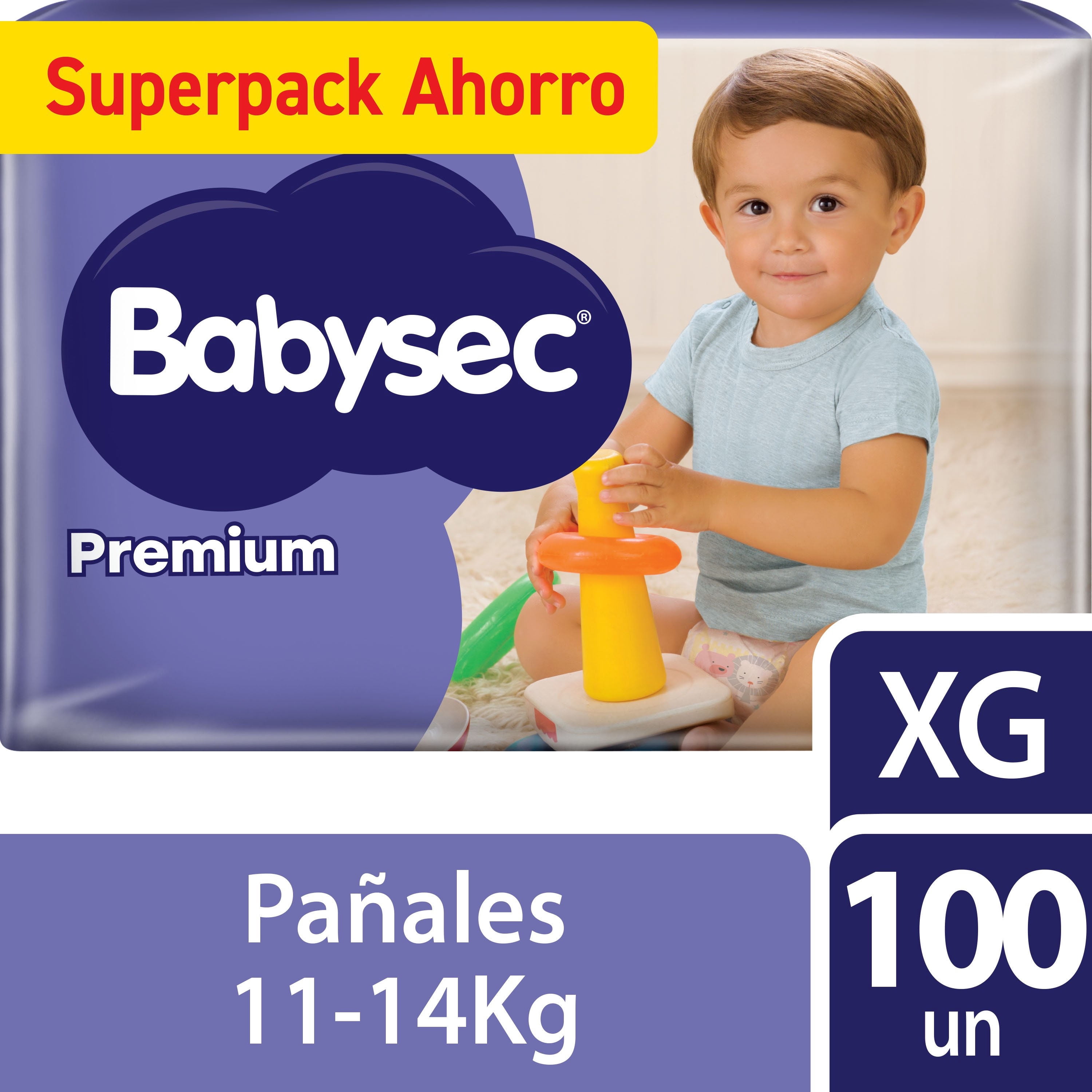 Pañales Babysec Premium Xg