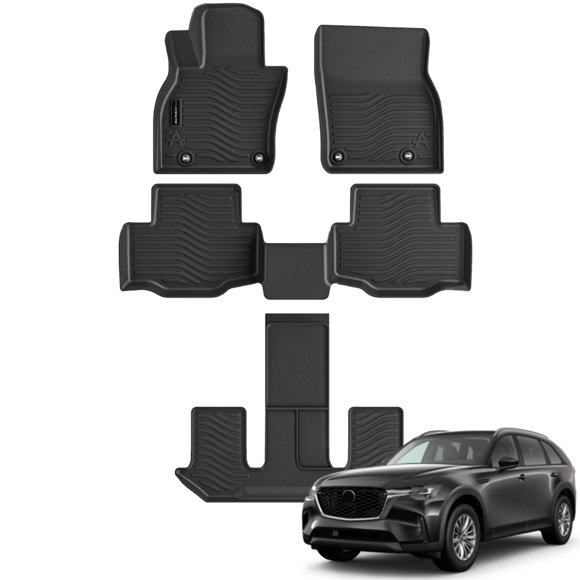 Alfombrillas de piso AUXKO para Mazda CX-90 (PHEV) 2024‑2027 6 y 7 asientos
