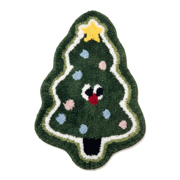 REGALWOVEN Alfombra de Baño Estética Ultra Suave Absorbente Shaggy, Alfombrilla de Baño Única Antideslizante Impresa de Microfibra de Felpa Verde 24" x 16"