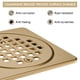 thumbnail image 3 of Desagüe De Piso Para Ducha De 4 En Acero Inoxidable Bronce, 3 of 6