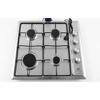 Nevi Express - Cocina Encimera A Gas 4 Platos Encendido Eléctrico Acero Inoxidable