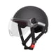 thumbnail image 5 of Casco De Motocicleta Ligero Cómodo Transpirable Verano Media Cara Negro, 5 of 5