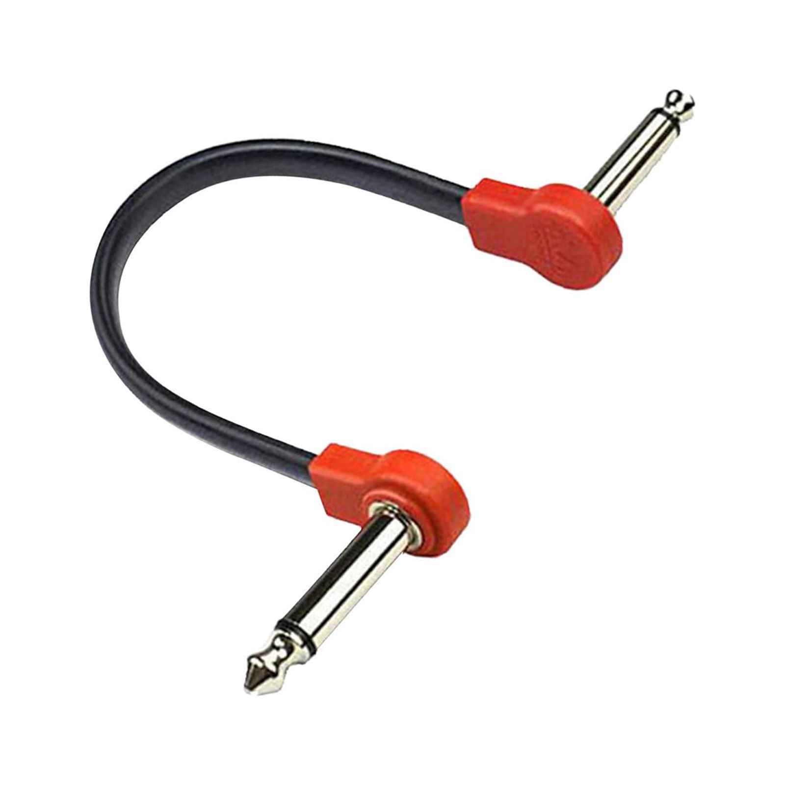 Magideal - Cable De Coión Para Guitarra Eléctrica Cable De Instrumento De Bajo 4 Ts Conector Ts De Ángulo Recto Cables De Coión De Guitarra Cable De 20Cm Rojo A