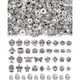 thumbnail image 1 of Cuentas Separadoras para Joyas FIVEIZERO 309 Piezas Plata Antigua, 1 of 3