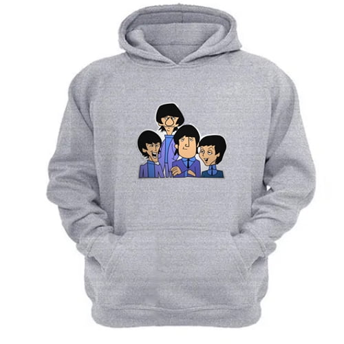 Polerón Canguro The Beatles Gris Claro Talla M Unisex
