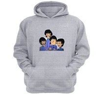 Genérico - Polerón Canguro The Beatles Gris Claro Talla M Unisex