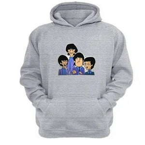 Genérico - Polerón Canguro The Beatles Gris Claro Talla Xs Unisex