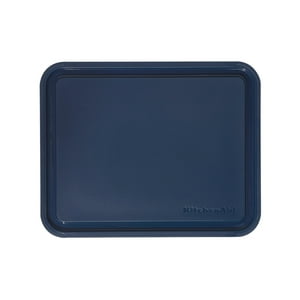 Tabla De Cortar Kitchenaid Classic De Plástico, 20 X 25 Cm, Color Azul Oscuro