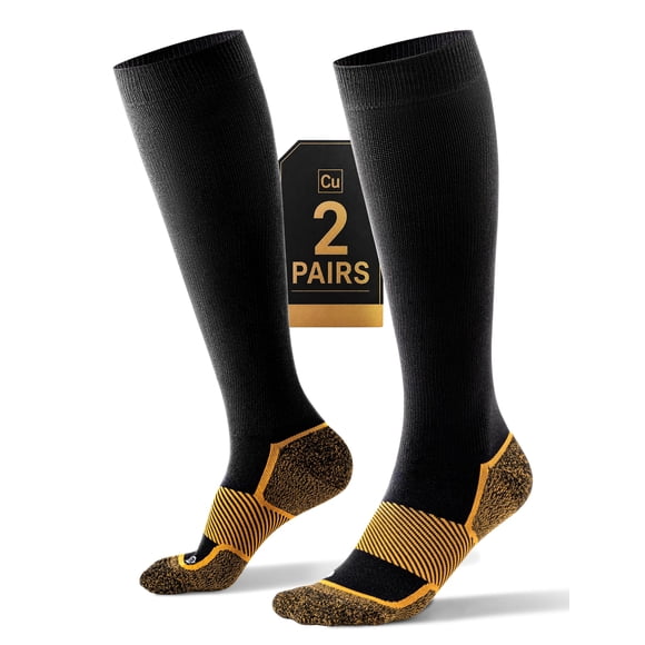 Calcetines de compresión Bbfrey 20-30 mmHg, 2 pares, con cobre