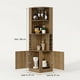 thumbnail image 3 of Mueble De Bar Esquinero Multifuncional 180x47x47cm Marrón Oscuro, 3 of 7