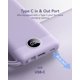 thumbnail image 4 of Cargador portátil Power Bank VRURC de 10000 mAh con cables, color lavanda, 4 of 8