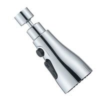 Magideal - Aireador De Grifo Universal, Ahorro De Agua, 3 Modos, Extensor De Grifo De Repuesto Ajustable Para , Cocina, Fregadero, Inodoro, Accesorios Para Plata