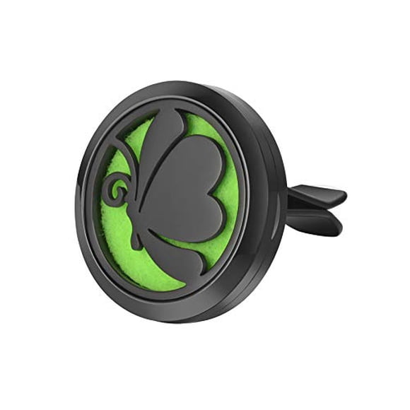 Difusor para auto Aromabug Mariposa Negra 30 mm de acero inoxidable