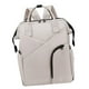 thumbnail image 4 of Bolsa De Pañales De Viaje Tote Mochila De Hombro Piel De Costura Reforzada De Gran Capacidad, 4 of 5