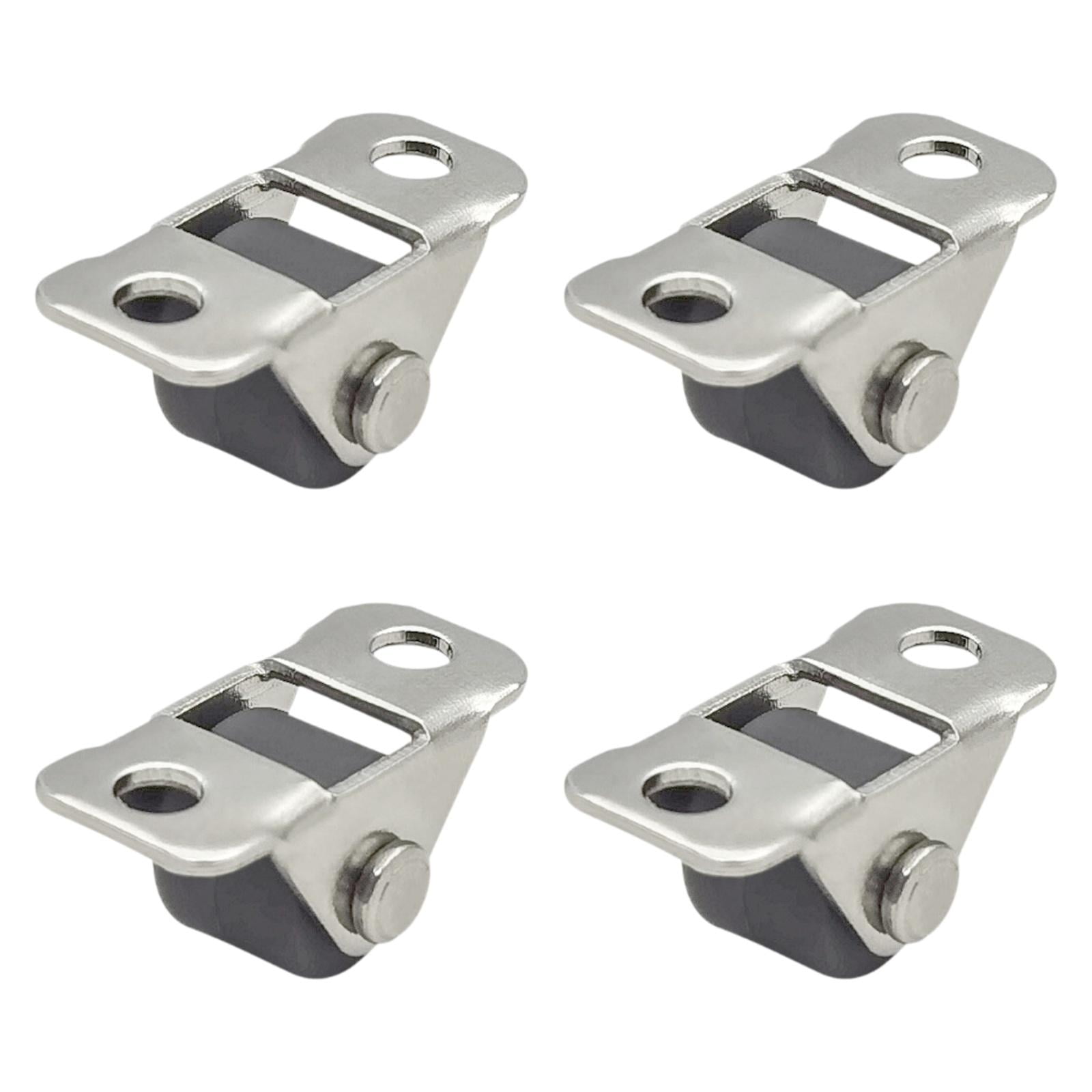 Magideal - 4pcs Mini Listón Mínimo Fijo Desgaste Silencioso Desgastamiento Premium Polea Deslizante Castor De Rueda Pequeña Para Pisos De Madera De Trabajo De Tr