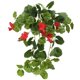 thumbnail image 2 of Enredadera colgante con flores rojas, 86 hojas, 6 flores de 60 cm, 2 of 2