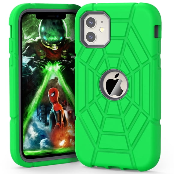 Funda Grifobes para iPhone 12/12 Pro de 6.1 pulgadas a prueba de golpes verde+gris
