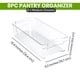 thumbnail image 2 of Bandejas organizadoras para nevera Utopia Home, transparentes (paquete de 8), 2 of 8
