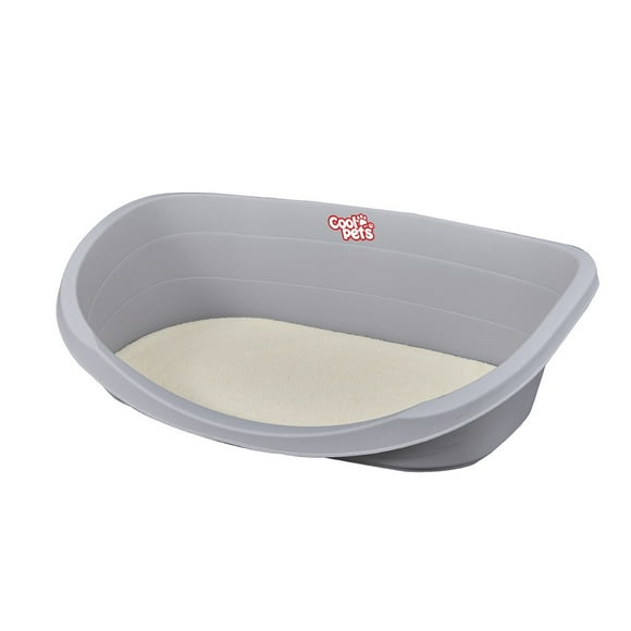 Cama De Mascota Con Cojín Xl Gris 99.5×65.5×30.5 Cm