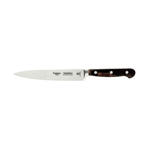 Cuchillo Utility Tramontina Century Wood Con Lámina De Acero Inoxidable Y Mango De Madera Tratada Castaño 6""