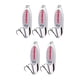 thumbnail image 1 of 5x Cucharas De Pesca Spinnerbaits Duros Verticales, Cebos Para Lubinas, Agua Dulce, Agua Salada, Plata, 21g, 1 of 5