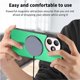 thumbnail image 2 of Magnetic Slim Case for Honor X50i Plus with Camera Guard & Anti-Scratch Back Green, 2 of 6