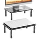 thumbnail image 1 of Elevadores de monitor WALI STT003-2 para 2 monitores, paquete de 2, negros, 1 of 8
