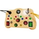 thumbnail image 2 of Tablero De Interruptor LED, Accesorio De Enseñanza, Rompecabezas Para Niños Temprano Para Niños, Juguete De Viaje Amarillo, 2 of 5