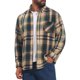 thumbnail image 4 of INSPIRE CHIC Camisa de Franela a Cuadros Casual de Manga Larga Retro de Algodón Cepillado para Hombre S Caqui Verde, 4 of 6