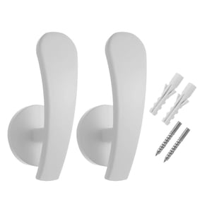 Bothyi - 2 Ganchos Elegantes Para Cortinas, Ganchos Para Decoración Del Hogar, Color Blanco