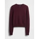 thumbnail image 4 of Jersey Sweater GAP Cashsoft con cuello redondo para mujer, color rojo toscano, 4 of 4