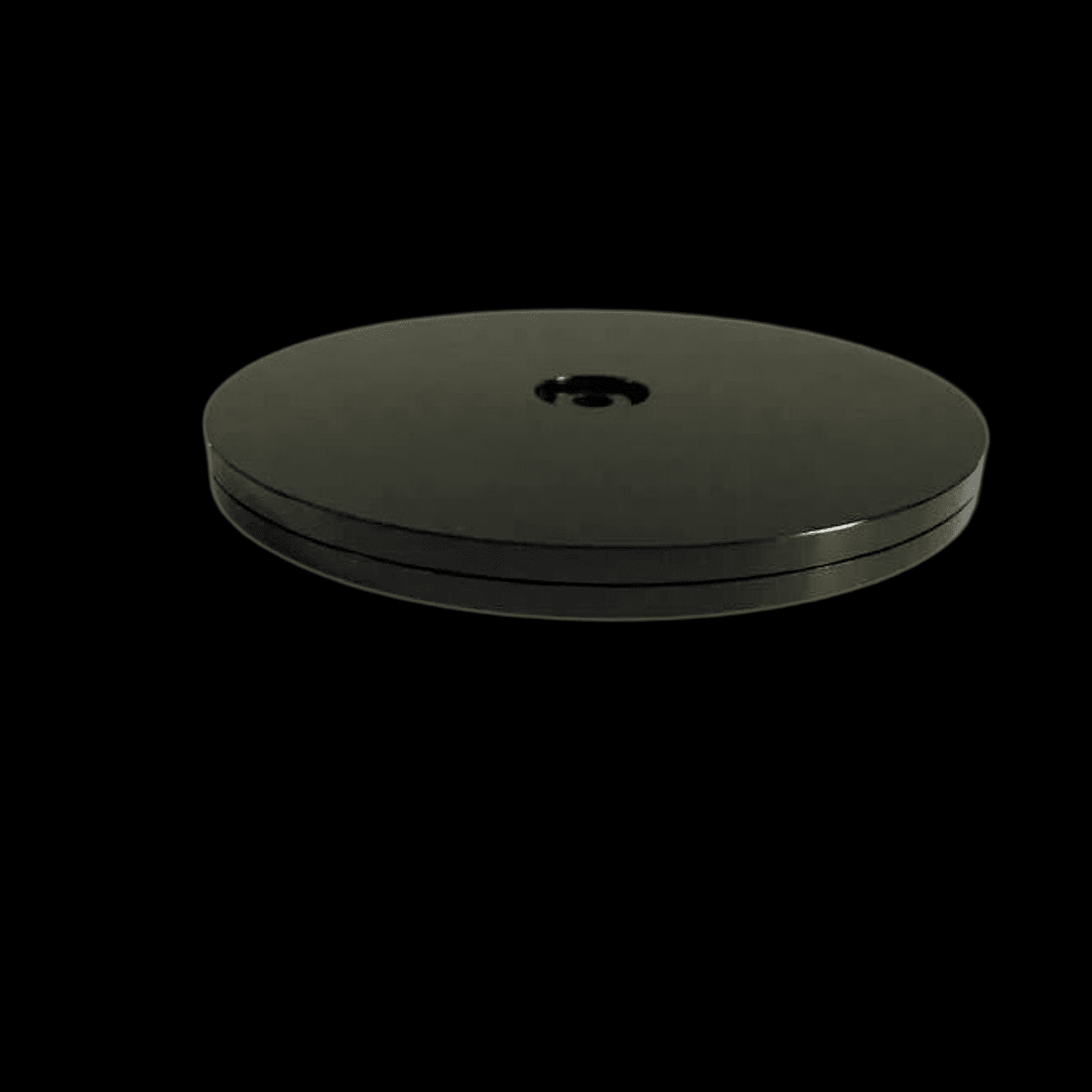 Magideal - Soporte De Exhibición Giratorio, Base De Exhibición Acrílica, Soporte Para Tv, Soporte Para Portátil, Plato Giratorio Versátil De 360 Degree Para Oficina, Negro