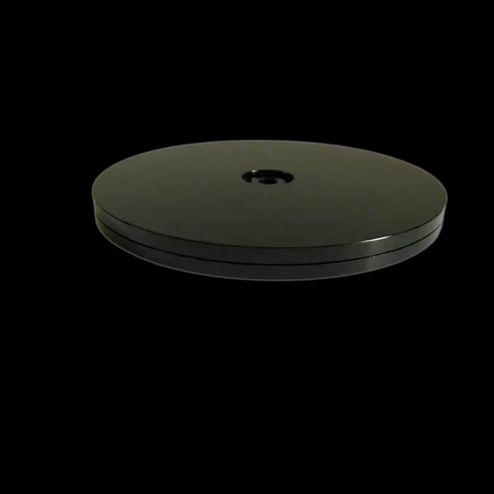 Magideal - Soporte De Exhibición Giratorio, Base De Exhibición Acrílica, Soporte Para Tv, Soporte Para Portátil, Plato Giratorio Versátil De 360 Degree Para Oficina, Negro