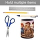 thumbnail image 5 of Niños Búfalo-theme Cylinder Pen Holder Pencil Organizer with Flannel Lining PVC Leather Material Cardboard Base for study work 10*8CM, 5 of 6