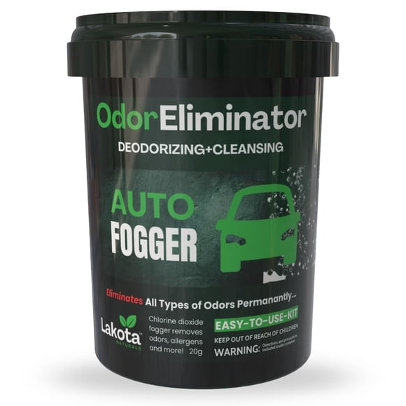 Kit eliminador de olores para automóviles, nebulizador de dióxido de cloro y desodorizante