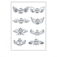 thumbnail image 3 of Angel Letters, Love Clover Semi-permanent Girls' Clavicle Arm Tattoo, 3 of 3