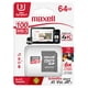 thumbnail image 1 of Tarjeta MicroSD Maxell 64GB UH-3 8K 100MB/S, 1 of 2